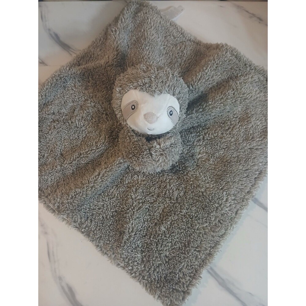 Carters Sloth Plush Lovey Security Blanket Frosted Brown 2018